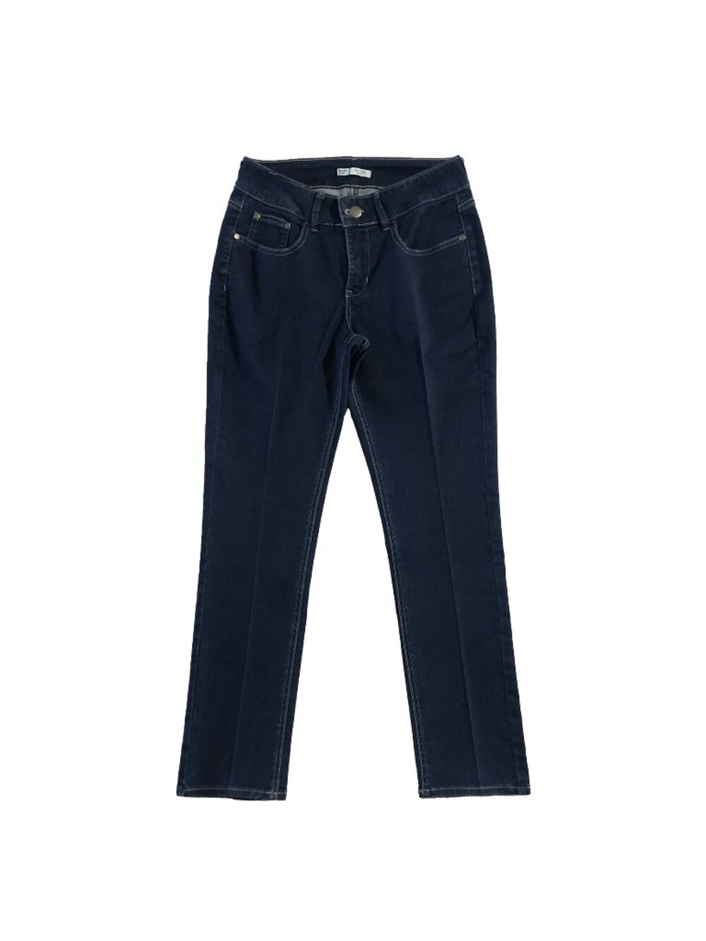 Riders by Lee Jeans Womens Size 10P Blue Mid-Rise Skinny Stretch Dark Wash Denim